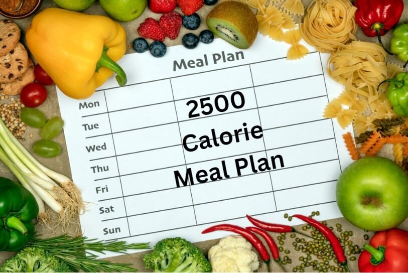 2500 calorie meal plan